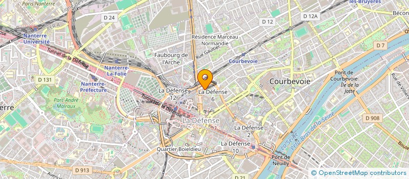 localisation de l'entreprise MADAME BRIGITTE BALACE à COURBEVOIE