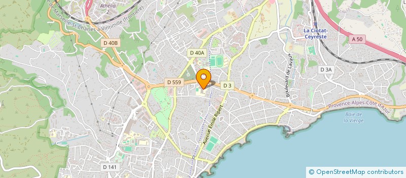 localisation de l'entreprise MADAME BRIGITTE BALDISSAR-FERRERO à LA CIOTAT