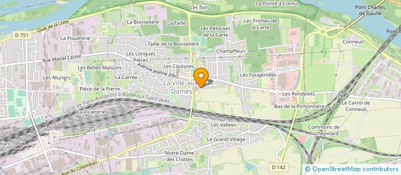 localisation de l'entreprise MADAME BRIGITTE BALET  LA VILLE-AUX-DAMES