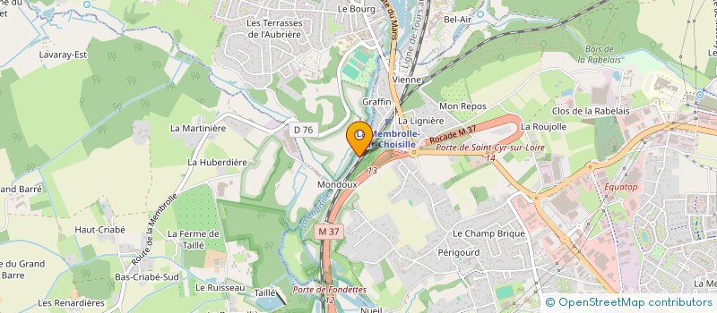 localisation de l'entreprise MADAME BRIGITTE BALLARD  SAINT-CYR-SUR-LOIRE