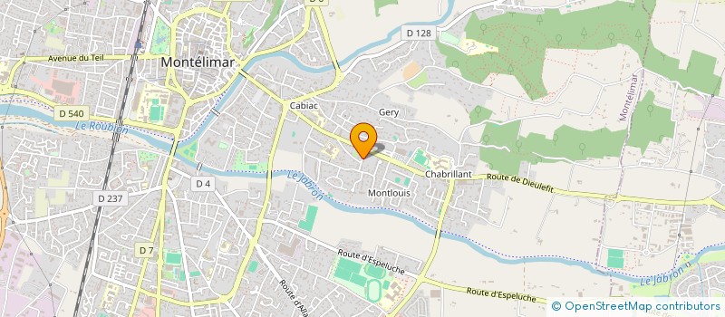 localisation de l'entreprise MADAME BRIGITTE BARBERIS  MONTELIMAR