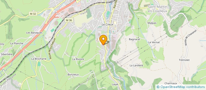 localisation de l'entreprise MADAME BRIGITTE BAROUX  SAINT-CHAMOND