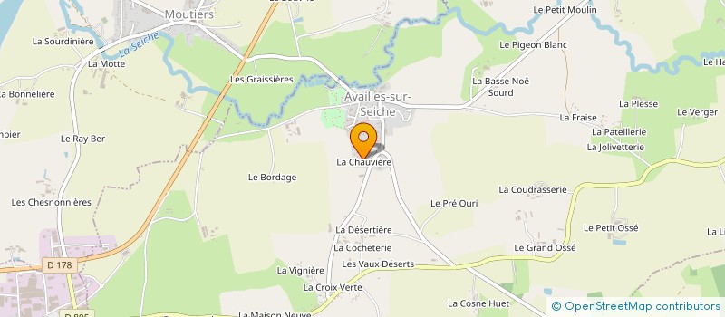 localisation de l'entreprise MADAME BRIGITTE BASLE  AVAILLES-SUR-SEICHE