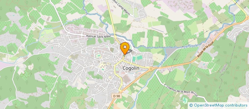 localisation de l'entreprise MADAME BRIGITTE BATAILLE  COGOLIN