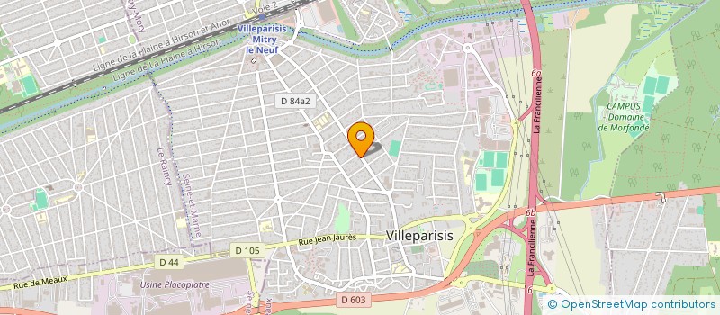 localisation de l'entreprise MADAME BRIGITTE BAUD  VILLEPARISIS