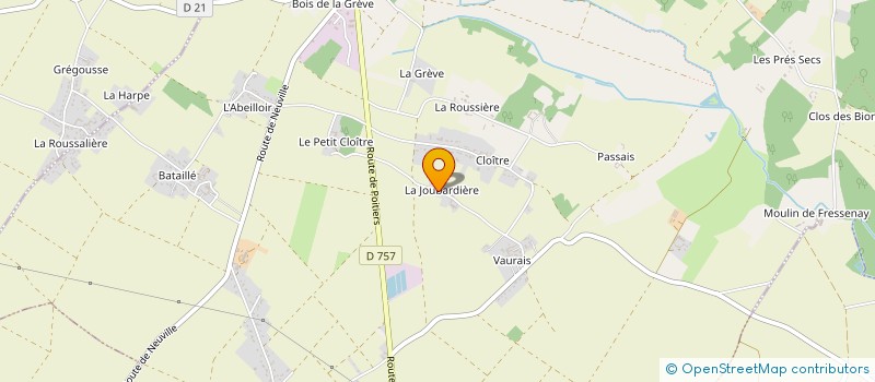 localisation de l'entreprise MADAME BRIGITTE BAUDET  SAINT-MARTIN-LA-PALLU