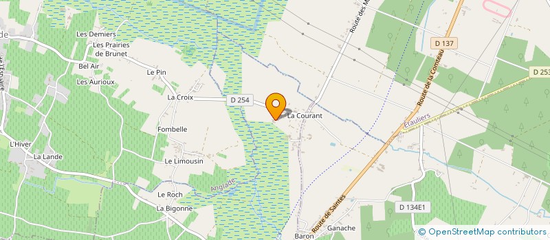 localisation de l'entreprise MADAME BRIGITTE BAUDRAIS  EYRANS