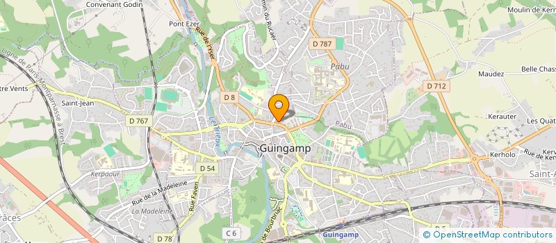 localisation de l'entreprise MADAME BRIGITTE BAZIN  GUINGAMP