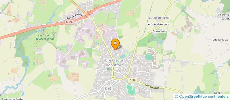 localisation de l'entreprise MADAME BRIGITTE BECAN  BREAL-SOUS-MONTFORT