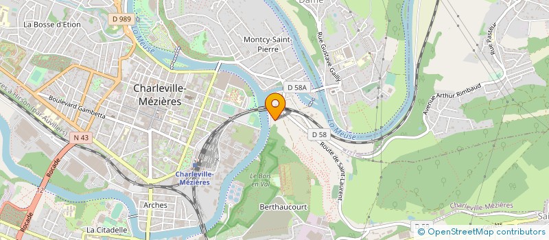 localisation de l'entreprise MADAME BRIGITTE BECCARELLI  CHARLEVILLE-MEZIERES