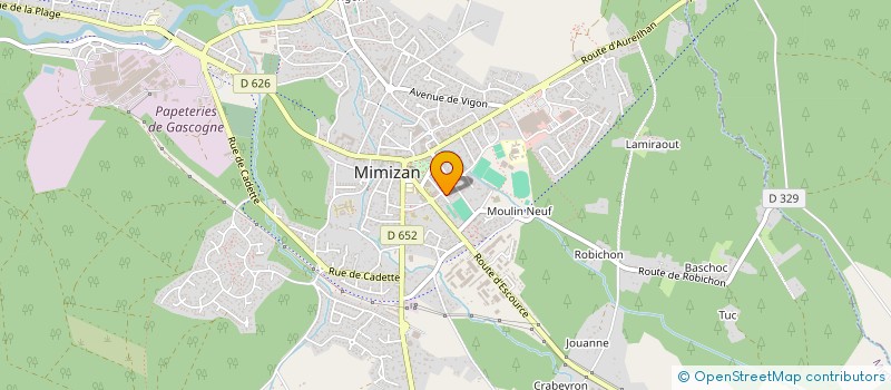 localisation de l'entreprise MADAME BRIGITTE BELLEGARDE  MIMIZAN