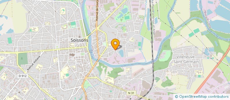 localisation de l'entreprise MADAME BRIGITTE BELOT à SOISSONS
