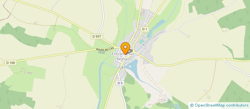 localisation de l'entreprise MADAME BRIGITTE BELTHIER à ENTRAINS-SUR-NOHAIN