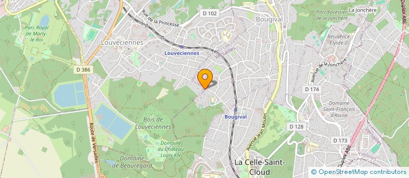 localisation de l'entreprise MADAME BRIGITTE BENNAIM à LOUVECIENNES