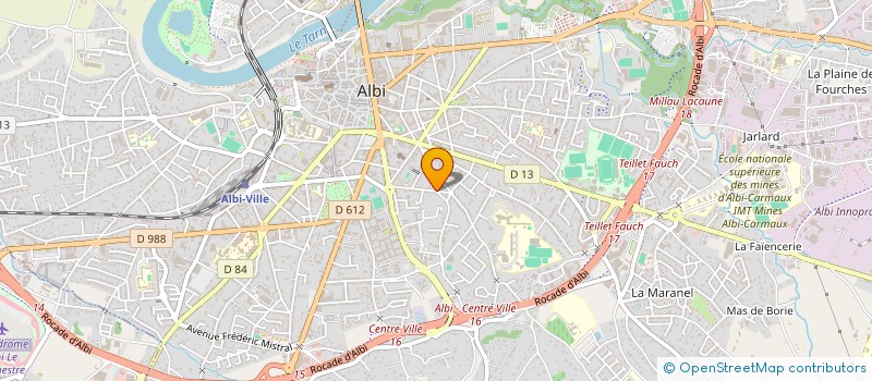 localisation de l'entreprise MADAME BRIGITTE BENNETEU à ALBI