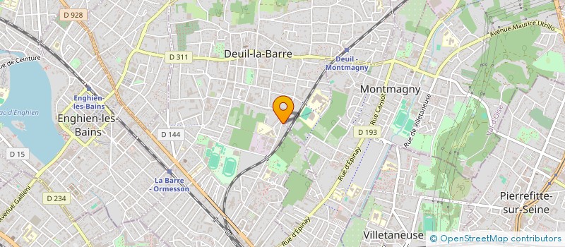 localisation de l'entreprise MADAME BRIGITTE BENON  DEUIL-LA-BARRE