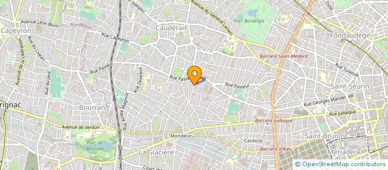 localisation de l'entreprise MADAME BRIGITTE BERGER à BORDEAUX