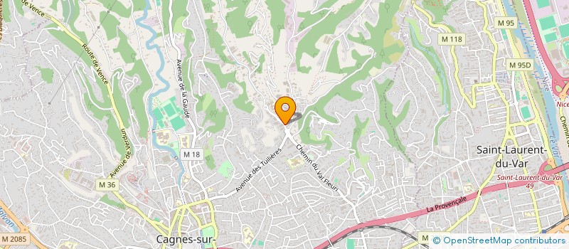 localisation de l'entreprise MADAME BRIGITTE BERNARD à CAGNES-SUR-MER