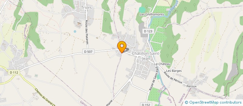 localisation de l'entreprise MADAME BRIGITTE BERNARD  TRIORS