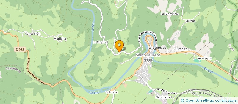 localisation de l'entreprise MADAME BRIGITTE BERNIER  SAINT-SATURNIN-DE-LENNE