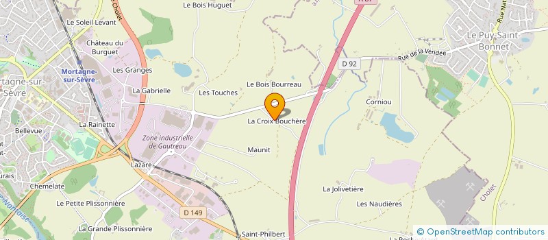localisation de l'entreprise MADAME BRIGITTE BERTEAUD à MORTAGNE-SUR-SEVRE