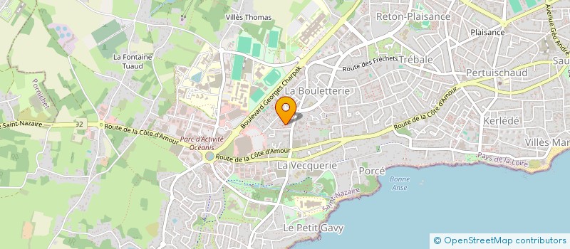 localisation de l'entreprise MADAME BRIGITTE BERTHO à SAINT-NAZAIRE