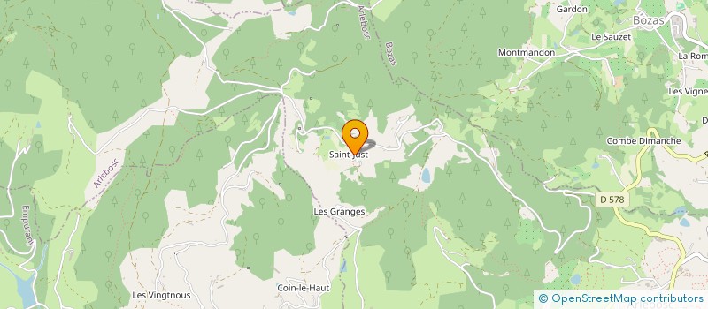 localisation de l'entreprise MADAME BRIGITTE BESSET  ARLEBOSC