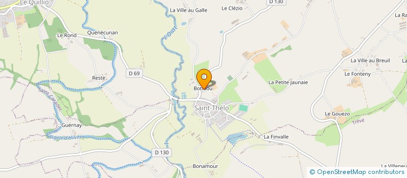 localisation de l'entreprise MADAME BRIGITTE BEUREL  SAINT-THELO