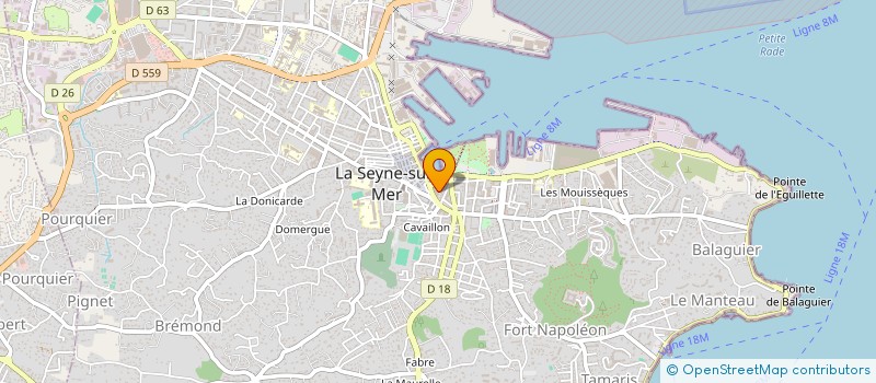 localisation de l'entreprise MADAME BRIGITTE BICAIS  LA SEYNE-SUR-MER