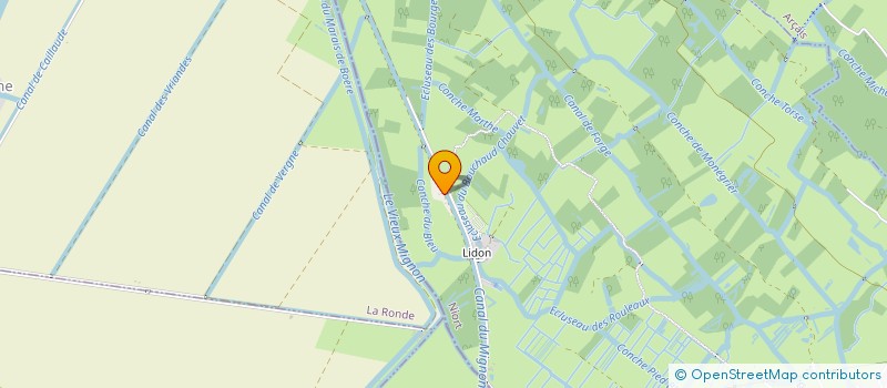 localisation de l'entreprise MADAME BRIGITTE BICHE  SAINT-HILAIRE-LA-PALUD