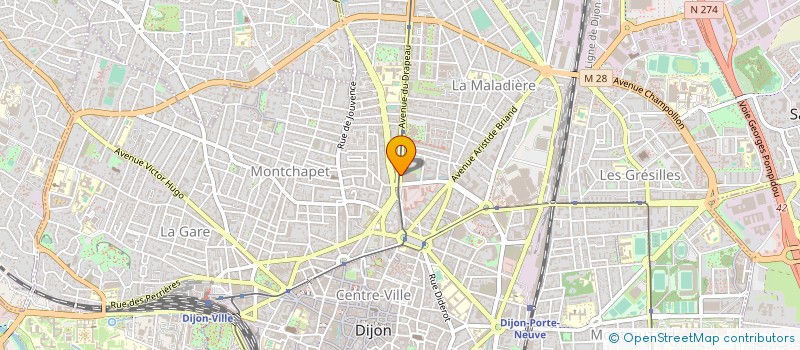 localisation de l'entreprise MADAME BRIGITTE BICHET à DIJON
