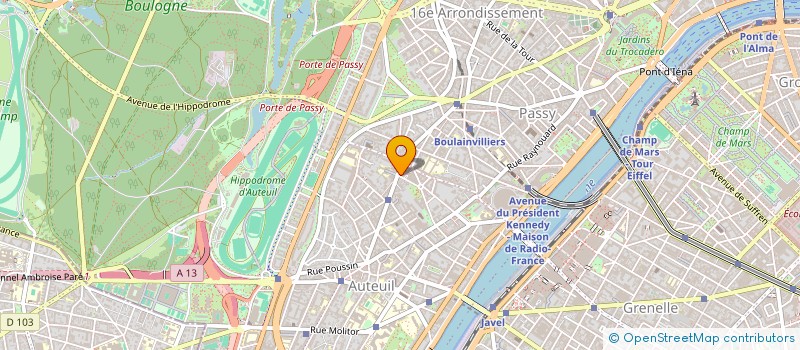 localisation de l'entreprise MADAME BRIGITTE BIGANDT à PARIS