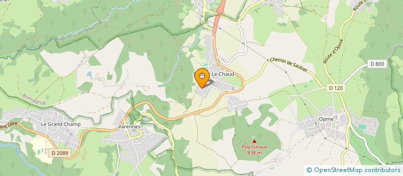 localisation de l'entreprise MADAME BRIGITTE BIGOURIE  ROMAGNAT