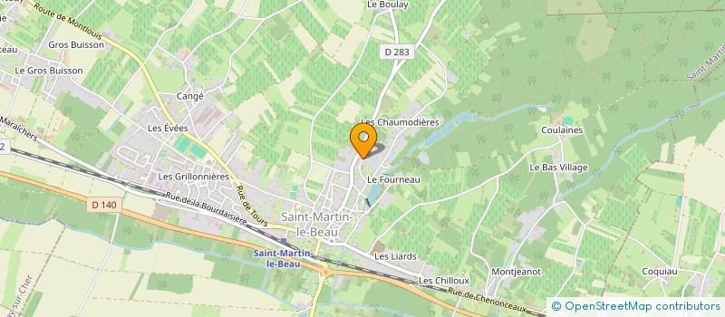 localisation de l'entreprise MADAME BRIGITTE BILLET  SAINT-MARTIN-LE-BEAU