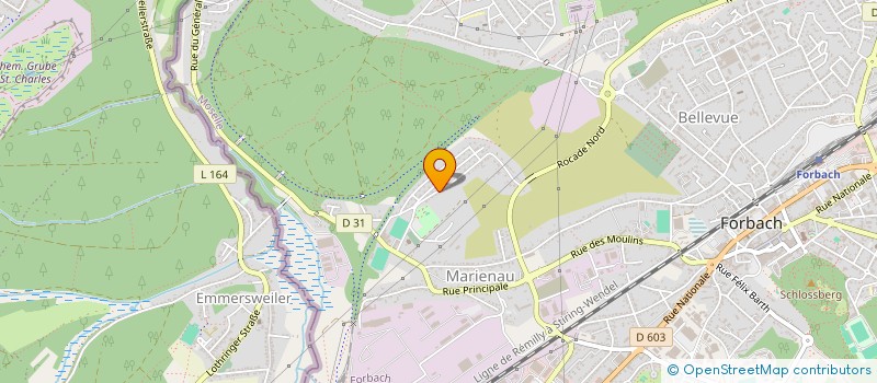 localisation de l'entreprise MADAME BRIGITTE BITTERMANN  FORBACH