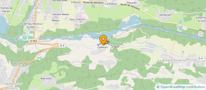 localisation de l'entreprise MADAME BRIGITTE BLANC  VERCHAIX