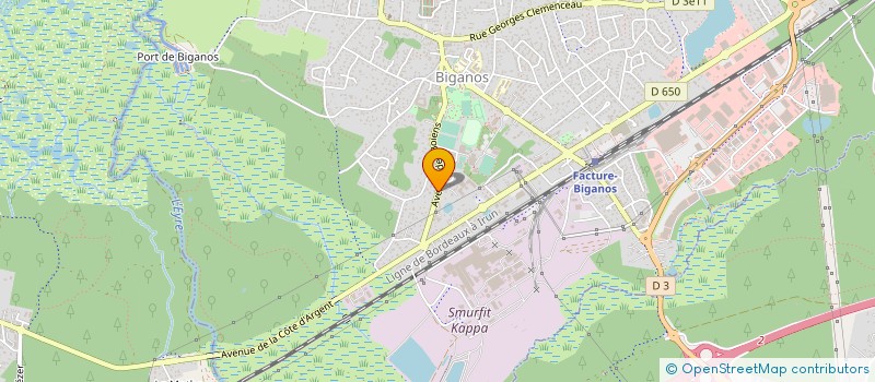 localisation de l'entreprise MADAME BRIGITTE BLANC  BIGANOS