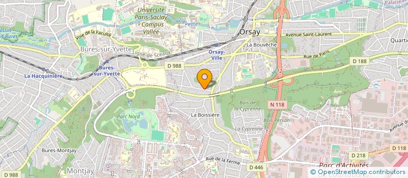 localisation de l'entreprise MADAME BRIGITTE BOCAERT à ORSAY