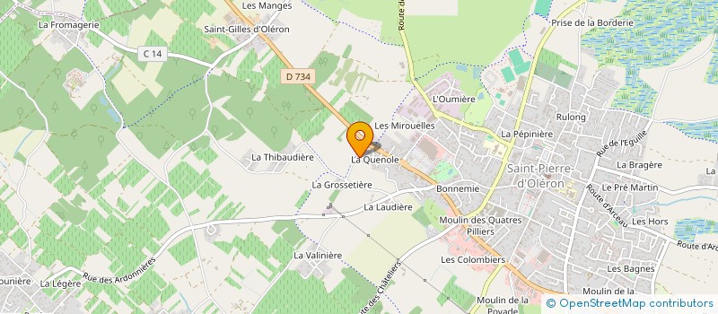 localisation de l'entreprise MADAME BRIGITTE BOLLARD  SAINT-PIERRE-D'OLERON