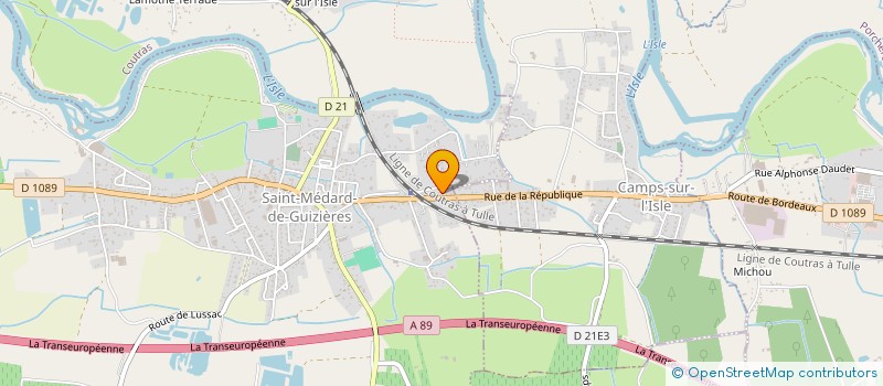 localisation de l'entreprise MADAME BRIGITTE BONCHEAU  SAINT-MEDARD-DE-GUIZIERES