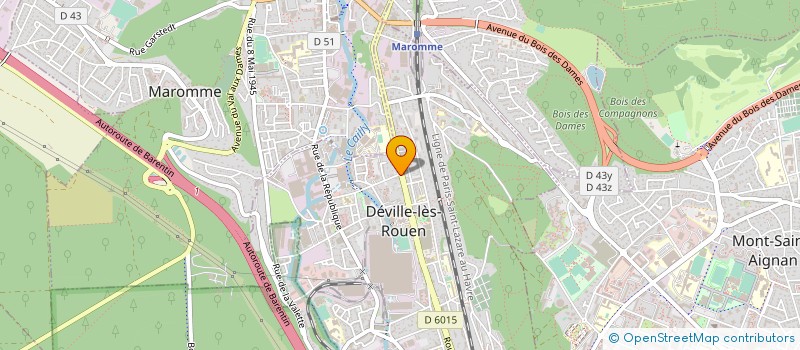 localisation de l'entreprise MADAME BRIGITTE BONNAIRE  DEVILLE-LES-ROUEN