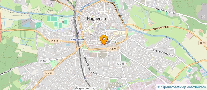 localisation de l'entreprise MADAME BRIGITTE BONNAVENTURE  HAGUENAU