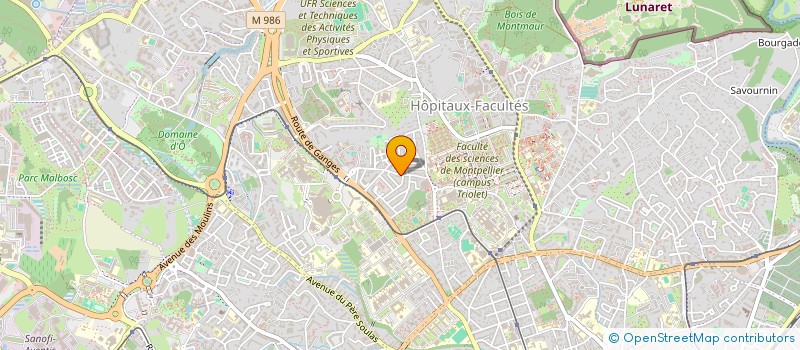 localisation de l'entreprise MADAME BRIGITTE BONNEFE à MONTPELLIER