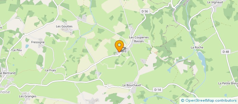 localisation de l'entreprise MADAME BRIGITTE BONNEMAYRE à BUSSIERE-DUNOISE