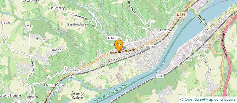 localisation de l'entreprise MADAME BRIGITTE BONNETON à AMPUIS