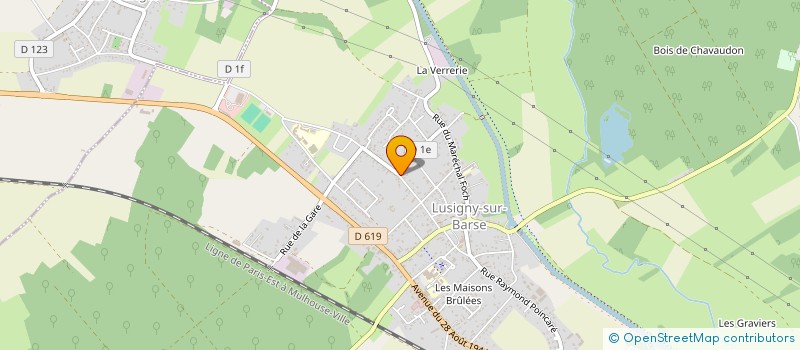 localisation de l'entreprise MADAME BRIGITTE BORDEAUX-MONTRIEUX à LUSIGNY-SUR-BARSE