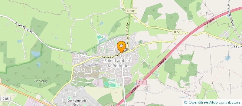 localisation de l'entreprise MADAME BRIGITTE BORDREAU  SAINT-LAMBERT-LA-POTHERIE