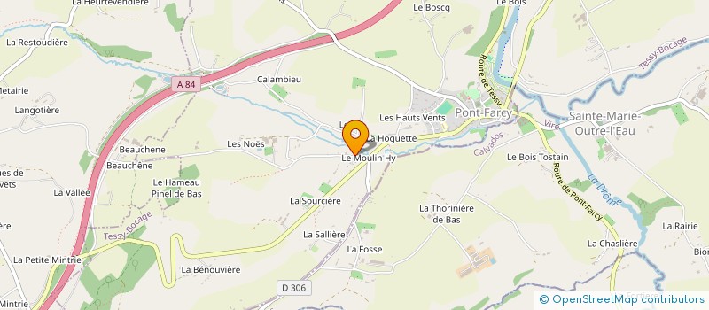 localisation de l'entreprise MADAME BRIGITTE BOSSARD  TESSY-BOCAGE