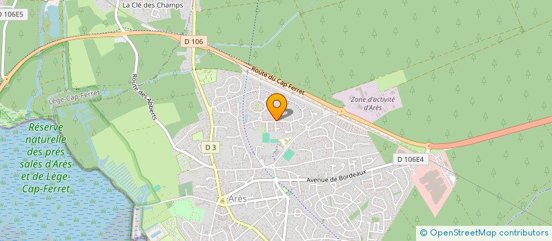 localisation de l'entreprise MADAME BRIGITTE BOUARD à ARES