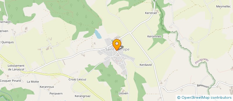 localisation de l'entreprise MADAME BRIGITTE BOUDEAU à PLOUGONVEN